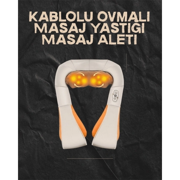 Ovmalı Isıtmalı Elektrikli Masaj Aleti – Boyun, Sırt, Bel, Omuz ve Bacak İçin Profesyonel Masaj Aleti