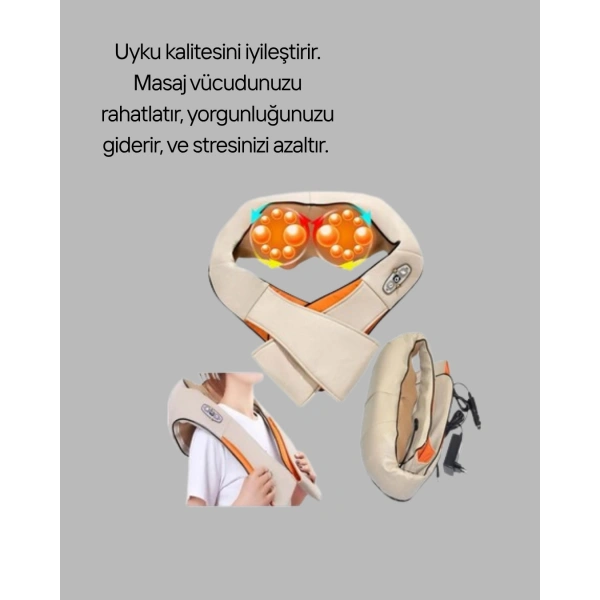 Ovmalı Kas Gevşetici Masaj Cihazı – Boyun, Omuz ve Sırt İçin Derin Etki