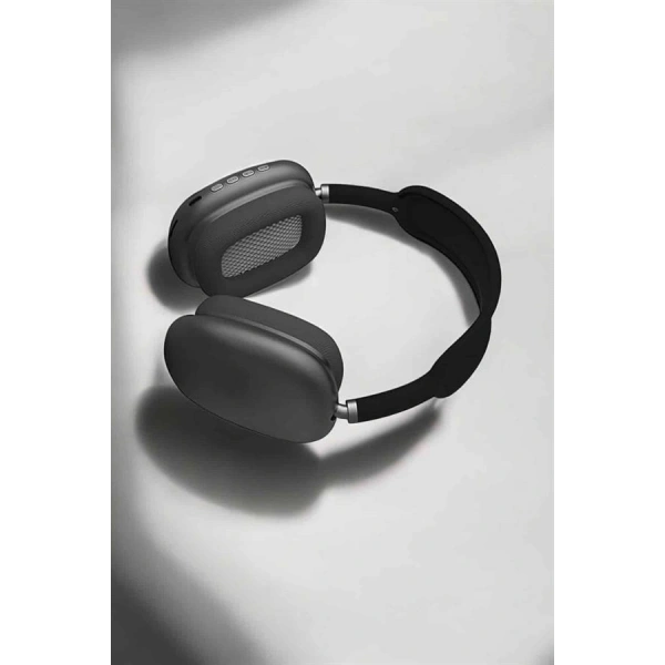 P9 Plus Hi-fi Ses Kalitesi Ayarlanabilir Mikrofonlu Bluetooth Kulaklık Siyah