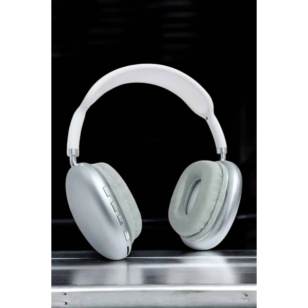 P9 Plus Kablosuz Kulak Üstü Bluetooth Kulaklık Beyaz Mikrofonlu Kulaküstü Kablosuz Kulaklık