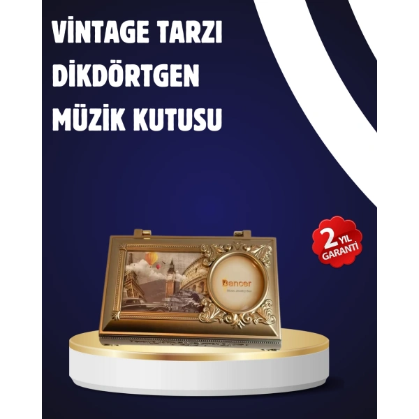 Piyano Tasarım Müzik Kutusu Balerin Figürü ve Takı Bölmeli