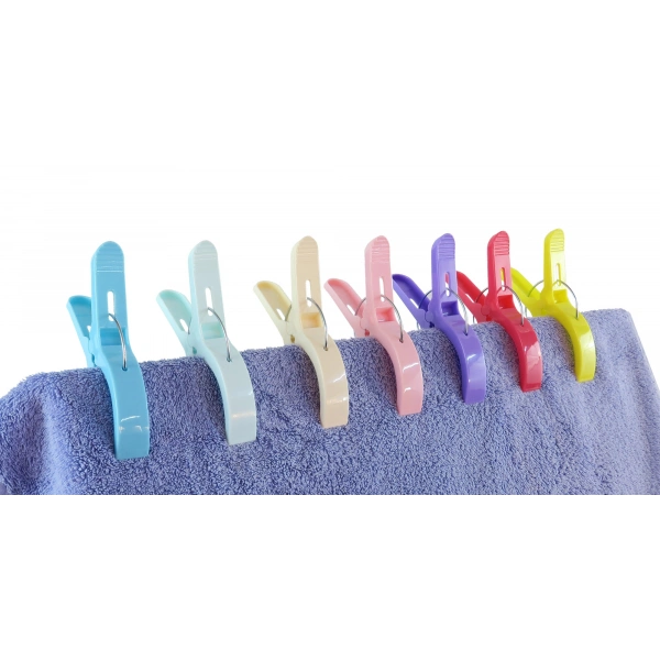 Plaj Havlu Mandalı - Şezlong Mandalı - Mandal XL 2 Adet