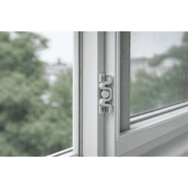 Plastik Beyaz Sineklik Çıtçıtı – Dayanıklı ve Pratik Sineklik Sabitleme Aparatı