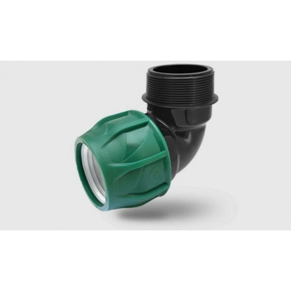 Poelsan Siyah 20X1/2 Erkek Dirsek