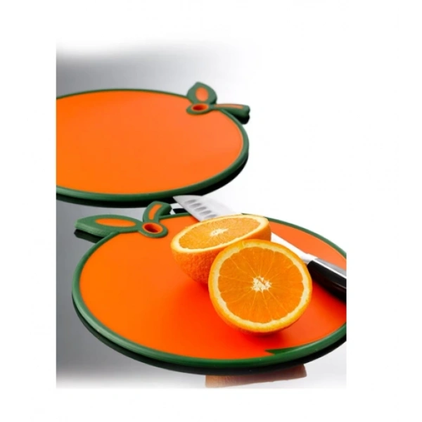 Portakal Figürlü Kaydırmaz Kesme Tahtası Doğrama Panosu