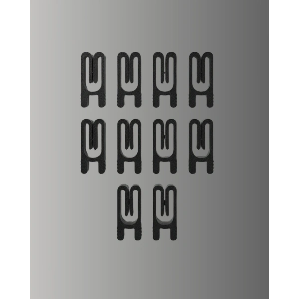 Poşet Kapatma Mandalı Hava Geçirmez Siyah 10 Adet Set