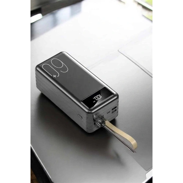Powerbank 60.000 MAH Dijital Göstergeli 4 Portlu Taşınabilir