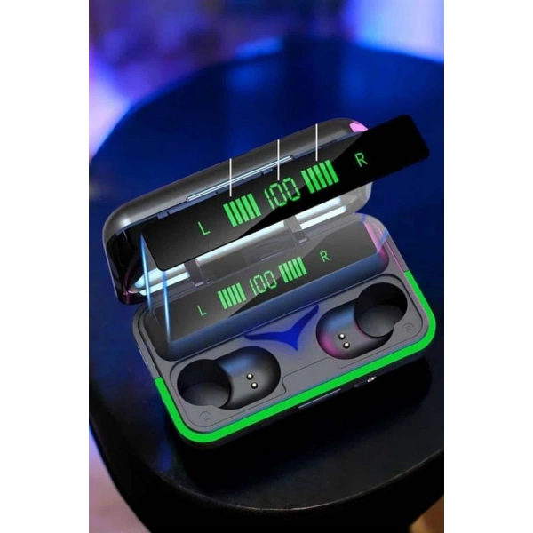 Powerbank Özellikli Kablosuz Bluetooth Kulaklık RGB Işıklı