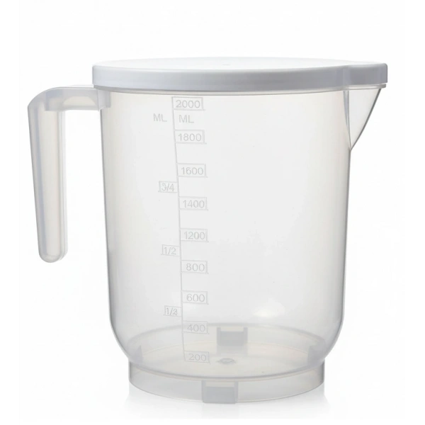 Pratik Mutfak Ölçü Kabı - 2 Litre Dereceli Şeffaf Hazne BPA Free