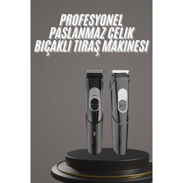 Pro Şarjlı Saç Sakal Tıraş Makinesi Ense Kesme Makinesi Lazer Öncesi Kısaltma