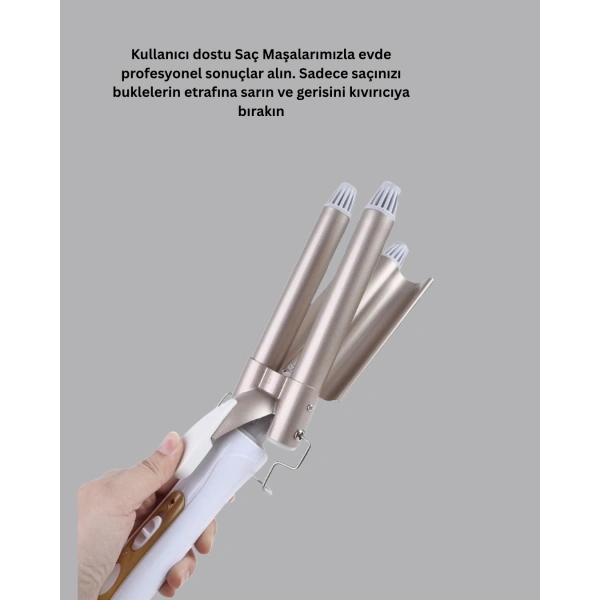 Profesyonel Kullanıma Uygun Bukle Maşası