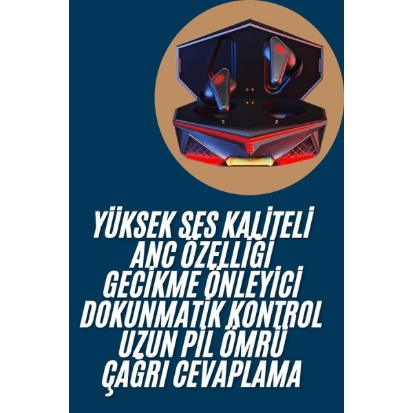 Profesyonel TWS Işıklı Kablosuz Bluetooth Kulaklık  Kulaklığı