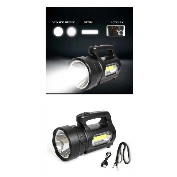 Profesyonel Ultra Güçlü LED El Feneri - Yüksek Performanslı 900 Lümen Aydınlatma