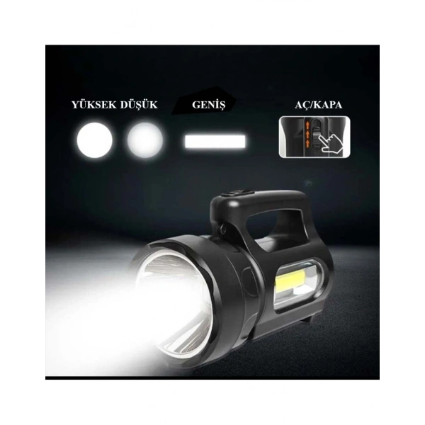 Profesyonel Ultra Güçlü LED El Feneri - Yüksek Performanslı 900 Lümen Aydınlatma