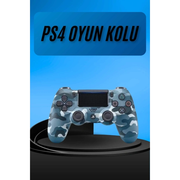 PS4 Joystick Oyun Kolu Titreşimli Uzun Pil Ömrü USB Şarj Kablolu