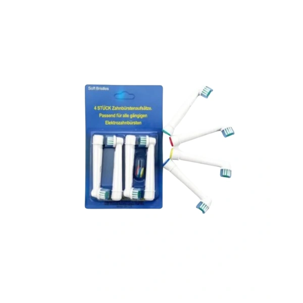 Renk Halkalı Aile Tipi Diş Fırçası Yedek Başlığı 4’lü Paket