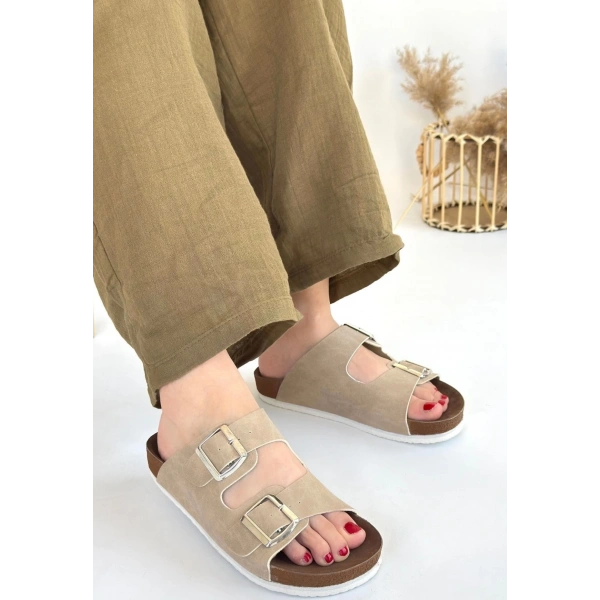 Rıno Ten Nubuk Terlik