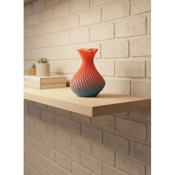 Romantik Kalp Figürlü Süslük Vazo Modern Tasarım 15 cm