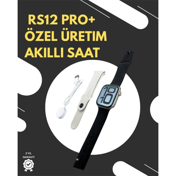 RS12 PRO+ 2025 Serisi Garantili Özel Üretim Akıllı Saat – AMOLED Ekran, GPS, 2GB Hafıza, Sesli Görüşme, Uzun Şarj Süresi