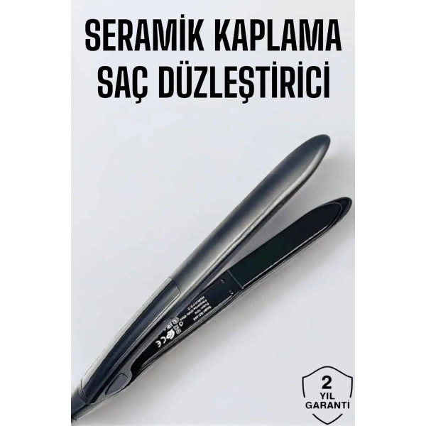 Saç Düzleştirici Led Ekranlı Isı Ayarlı Seramik Kaplama Profesyonel