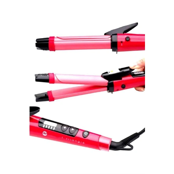 Saç Düzleştirici Şekillendirici Saç Maşası İkili Şekillendirici Isı Ayarlı