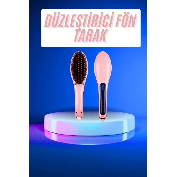 Saç Düzleştirici Tarak Dijital Göstergeli Seramik Kaplama Sıkı Dişli