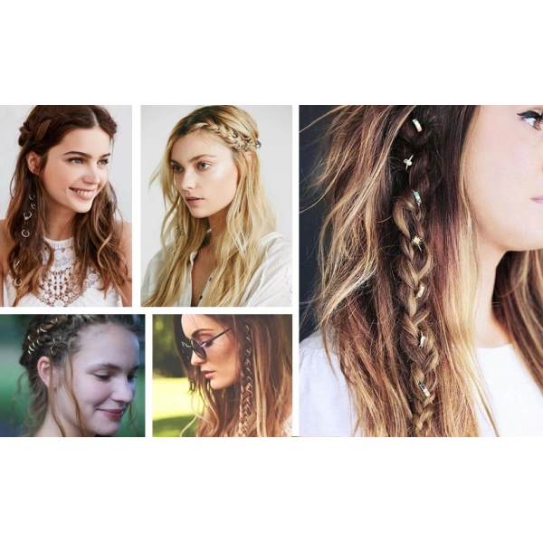 Saç Piercingi - Saç Yüzüğü - Silver