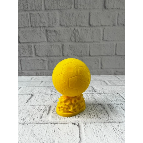 Sarı FIFA Topu Dekoratif Biblo 10cm Modern Masa Üstü Aksesuar