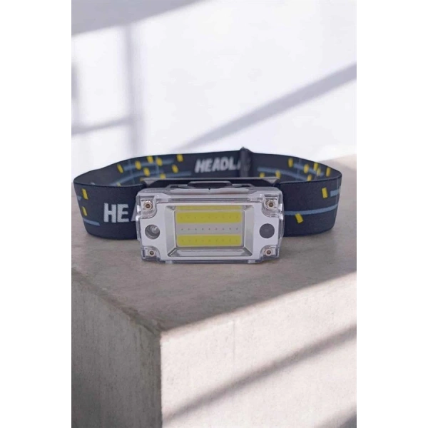 Şarjlı Kafa Feneri Suya Dayanıklı Ayarlanabilir Kamp Feneri