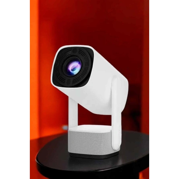 Şarjlı Projeksiyon Oyun Sinema Projektörü 4K HD Görüntü Kaliteli