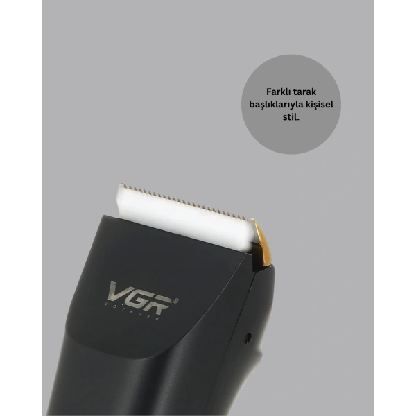 Şarjlı Tıraş Makinesi – Dijital Ekranlı, IPX7 Su Geçirmez, Titanyum Bıçaklı