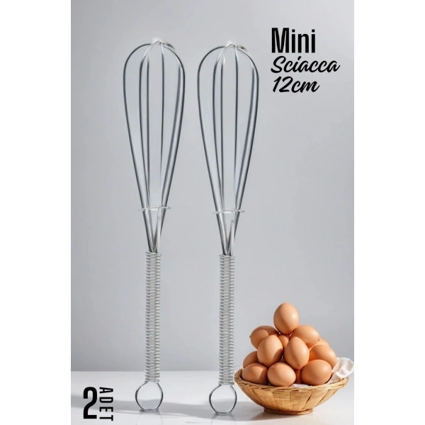 Sciacca Mini Çırpıcı Çelik 2 adet