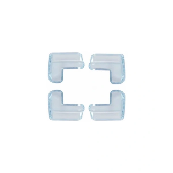 Şeffaf Köşe Koruyucu 4 Lü Set Çocuk Güvenlik Masa Köşe Aparatı