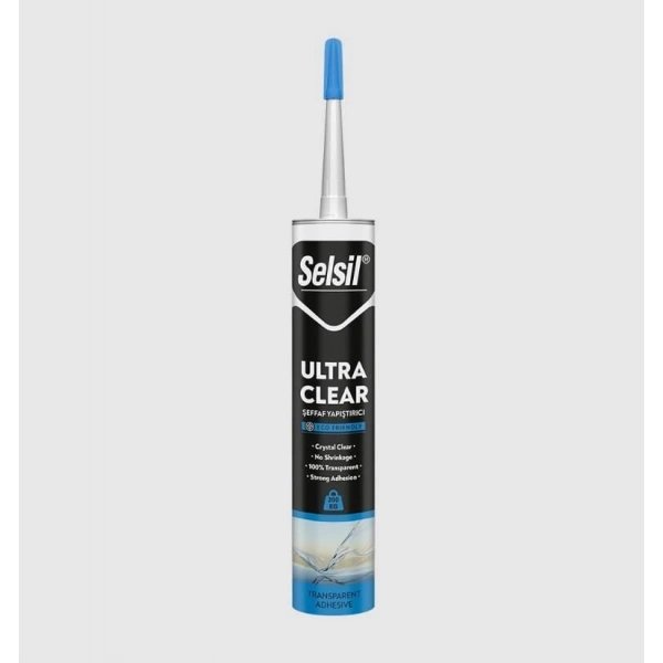 Selsil Ultra Clear Şeffaf Montaj Yapıştırıcı 290 ml