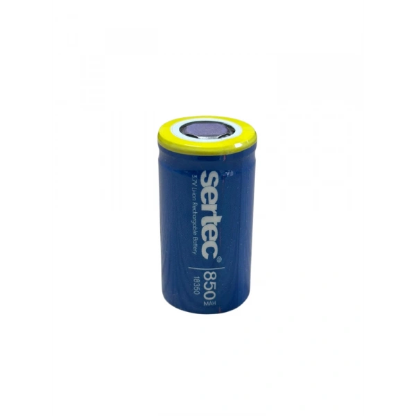 Sertec 18350 3.7V 850 Mah Li-Ion Şarjlı Pil - 1C