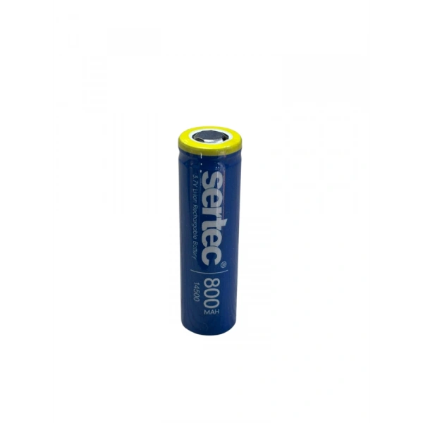 Sertec 3.7V Li-ion 14500 AA - 800 mAh 3C Şarjlı Pil