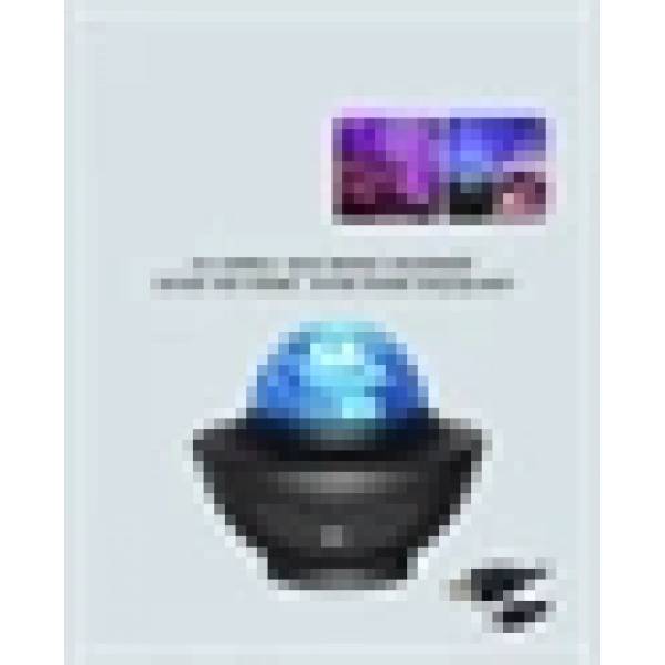 Sesle Aktive Olabilen Uzaktan Kumandalı Ayarlanabilir Galaxy Gece Lambası