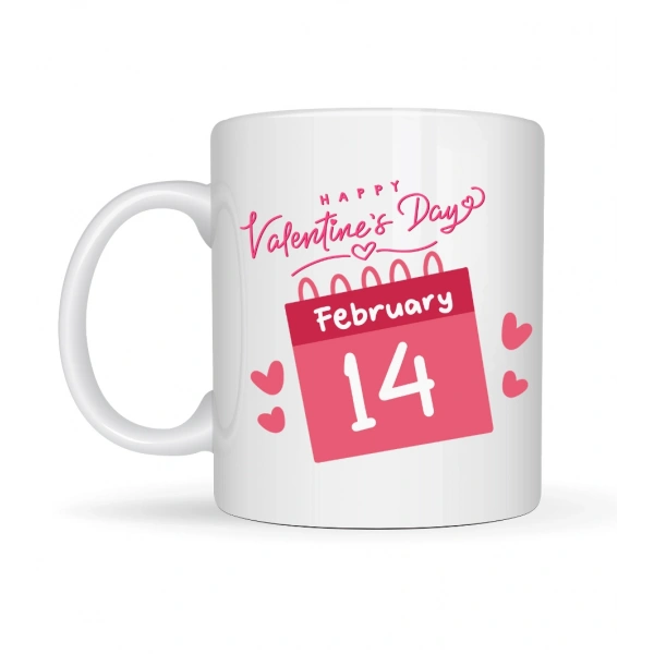 Sevgililer Günü Özel Porselen Kupa – Model 5 - 14 Şubat Temalı Aşk Kupası - Hediye Fikri