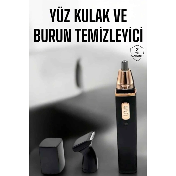 Seyahat Tipi Mini Taşınabilir Siyah Burun Kulak Yanak Kıl ve Tüy Temizleme Makinesi
