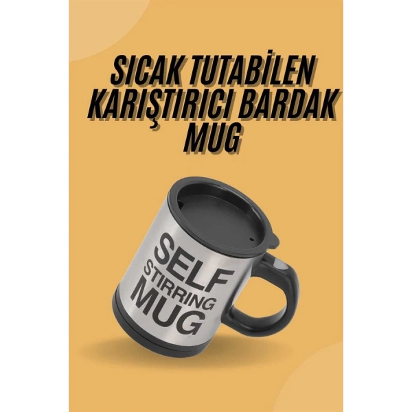 Sıcak Tutan Termos Bardak Kendi Kendini Karıştıran Mikser Kupa