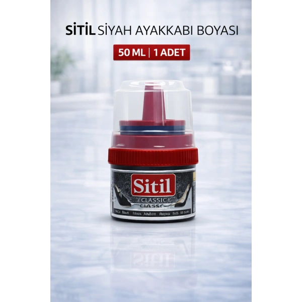 Sitil Classic Ayakkabı Boyası Siyah Parlatıcı Süngerli 1 Adet