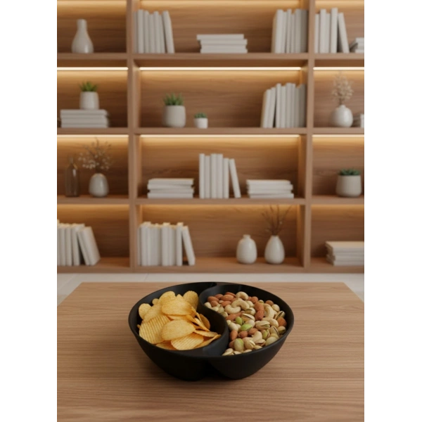 Siyah Çerezlik Kase Seti 4 Adet 3x12 cm