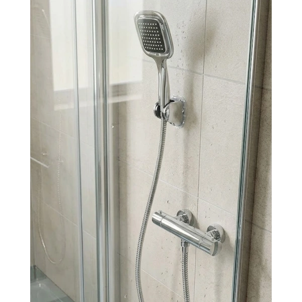 Siyah Duş Başlığı Seti Spiral Hortumlu El Duşu ve Duvar Askısı Banyo Seti