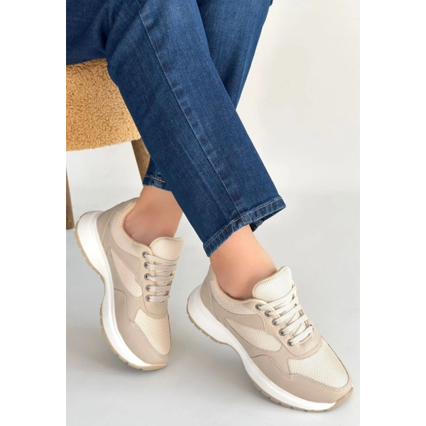 Slar Vizon Cilt Bağcıklı Spor Ayakkabı