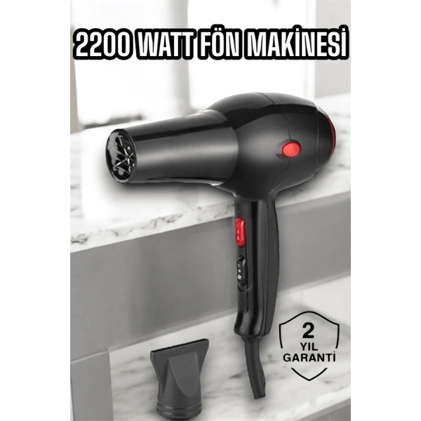 Soğuk ve Sıcak Üfleme Özellikli AC Motorlu Saç Kurutma Makinesi