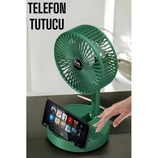 Soğutucu Vantilatör Telefon Standlı Mini Fan