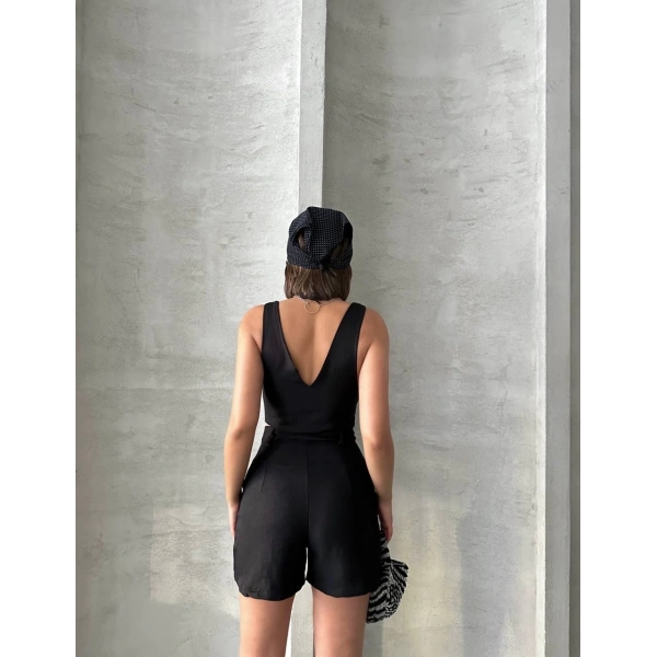 Şortlu keten takım s255014