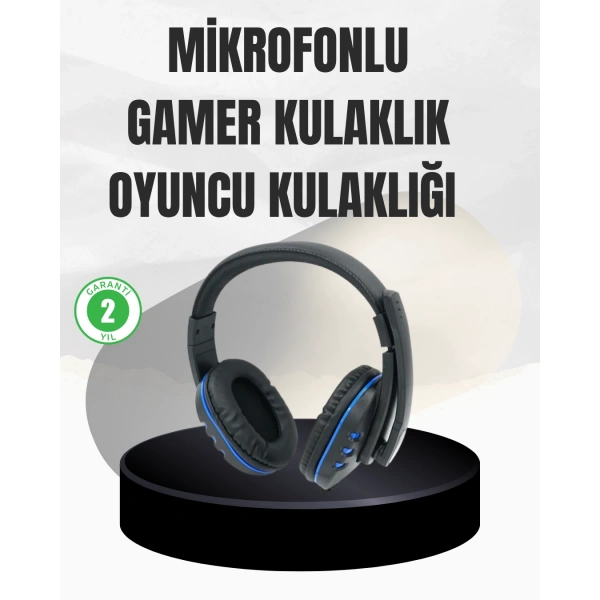 Stereo Oyun Kulaklığı – Güçlü Bas, Mikrofonlu ve Konforlu Tasarım
