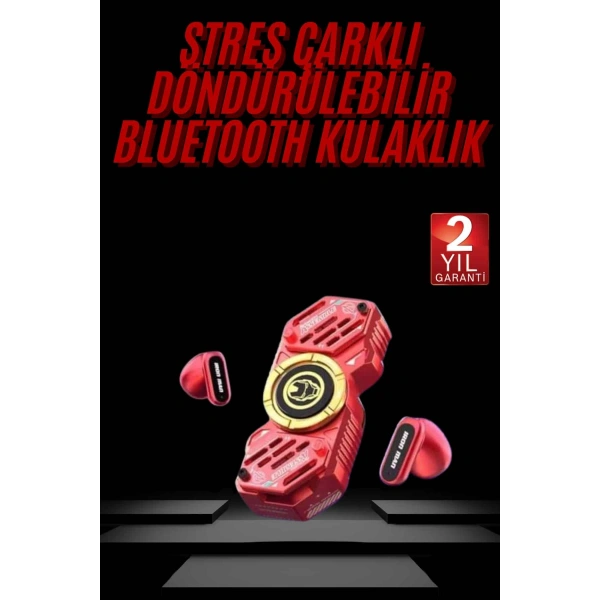 Stres Çarklı  Kulaklığı Güçlü Bass  Bluetooth Kulaklık Kablosuz