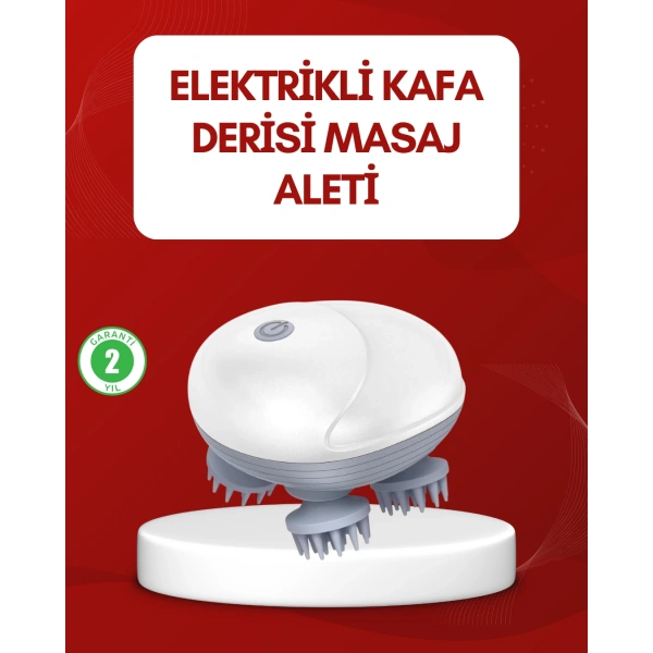 Su Geçirmez Elektrikli Kafa Masaj Cihazı IPX7